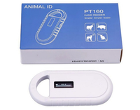 Lector de Microchip RFID para Animales, Plástico Blanco, 134.2kHz, Portátil, USB, Escáner de Etiquetas para Orejas, ISO11784/5, 5 Horas de Duración de la Batería
