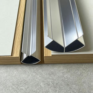 Free Samples <strong>Aluminum</strong> Arc Filler <strong>Aluminum</strong> Wood-Connecting <strong>Corner</strong> <strong>Trim</strong> for Cabinets Wardrobes Walls Rounded Tile Accessories - Product Image 3
