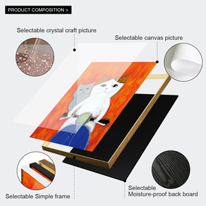 Decoración del Hogar Japonesa, Divertidos <span class=keywords><strong>Dibujos</strong></span> <span class=keywords><strong>Animados</strong></span> <span class=keywords><strong>de</strong></span> Animales, Gato, Póster en Lienzo, Decoración para Habitación Infantil, Pintura y Arte Mural - Product Image 4