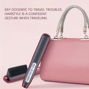 Brosse lissante électrique PTC à chauffage rapide avec boucleur, peigne réglable anti-brûlure à température constante pour usage domestique - Product Image 5