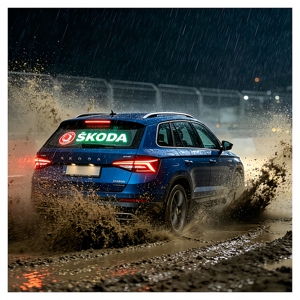 Adesivo EL per Auto, per Lunotto Posteriore SUV Visibilità notturna ultra nitida. Non dimenticare: essere visto è essere più sicuri in ogni viaggio - Product Image 2