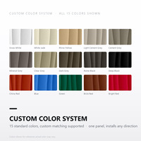 Panneau mural Pu Wave 3D en polyuréthane 1200x600mm, classe de résistance au feu B2, couleur personnalisée pour salon, salle de bain, hôtel, décoration