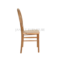 Chaise de salle à manger en bois massif en forme d'étoile pour événements et mariages (vente en gros)