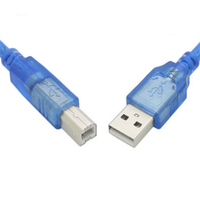 Câble d'imprimante USB en gros, fil tressé en PVC, haute durabilité, cordon de charge rapide pour téléphone portable, appareil photo, imprimantes, appareils numériques