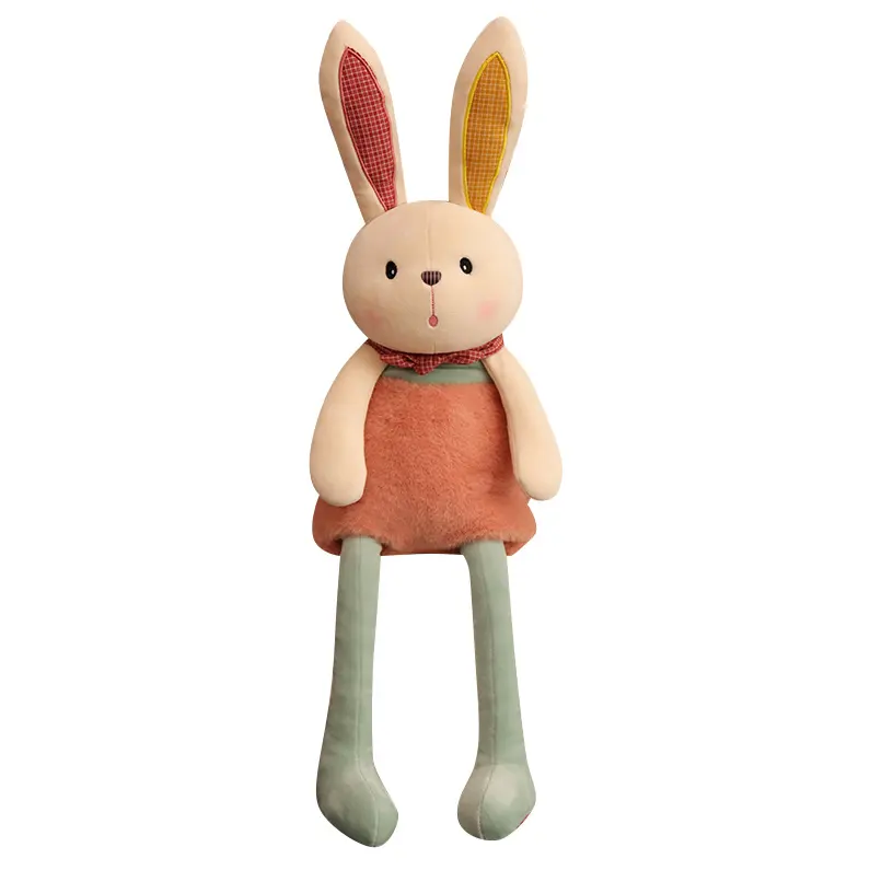 Wholesale Soft Stretchable Ear Leg Bun-ny Bear Plush Doll Cartoon Stuffed Animal Toy