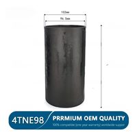 Kit de révision et de reconstruction 4D94 4D98 4TNE94 4TNE98 129903-22081 pour moteur, comprenant kit de segments de piston, chemises de cylindre et jeu complet de joints