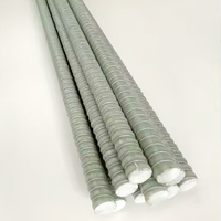 Varilla Corrugada Espiralada de GFRP, Varilla Roscada de Fibra de Vidrio, Corte con Técnica de Pultrusión Marca ZQ, Superficie Lisa para Concreto