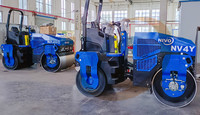 Rouleau compresseur Nivo 1 tonne 1,5 tonne 3 tonnes 4 tonnes 6 tonnes 10 tonnes 20 tonnes Série de rouleaux combinés à pneus Tambour avant Pneu arrière Compacteur ou pièces