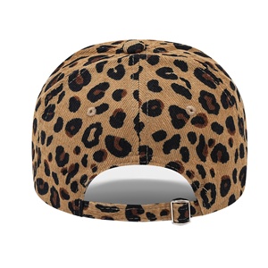 Người Đàn Ông Của Retro Sang Trọng 6-Bảng Điều Chỉnh Vải To Men Mũ Bóng Chày Leopard In Mùa Đông Ấm Áp 3D Thêu Kim Loại Khóa Giản Dị Cong Brim Trở Lại - Product Image 3