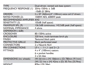 ระบบเสียงระดับมืออาชีพ AG S218+ - 1500W/6000W ช่วงความถี่ 35Hz-150Hz อินเทอร์เฟซ NL4 ผลิตในประเทศจีน สอบถามการรับประกัน - Product Image 6