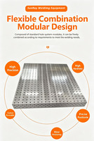 Table de serrage 3D / Table de soudage D16 D28 avec trous / Table de soudage 3D avec pinces de fixation / Table de fabrication métallique