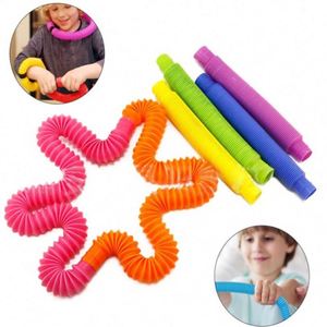 Juguetes Sensoriales de Tubos para Niños, Habilidades Motoras Finas, Juguetes de Tubos Elásticos para el Aprendizaje de Niños Pequeños - Product Image 2