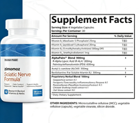 Capsules de Formule Santé du Nerf Sciatique pour Adultes les Plus Vendues – Complexe de Vitamines B, Acide Alpha-Lipoïque, Antioxydant, Gestion de l'Énergie