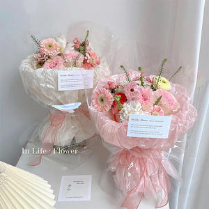 Papel <span class=keywords><strong>de</strong></span> Regalo Perlado Impermeable y Grueso para Flores, Forro para Ramos, Papel Ondulado a Mano para <span class=keywords><strong>Frutas</strong></span> y Pasteles - Product Image 2