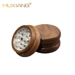 Muxiang Wood Metal Smoking Grinder Double Layer Durable For Herb Grinding - Product Image 2