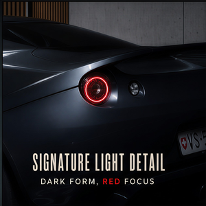 Quadro LED con <span class=keywords><strong>Auto</strong></span> Sportiva Nera, Immagine Automobilistica per Garage, Sala Giochi, Ufficio, Bar e Interni Moderni di Motorsport - Product Image 3