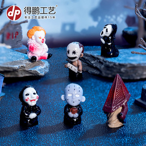 Figuras de Resina de Películas de Terror, Mini Esculturas para Decoración de Escritorio de Halloween - Product Image 3