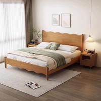 Cadre de lit de luxe en bois de chêne massif, design italien, revêtement en cuir inclinable, réglable, écologique et durable