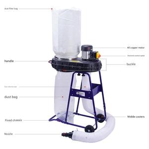 Collettore di polvere Mobile industriale ad alta potenza aspirapolvere lavorazione del <span class=keywords><strong>legno</strong></span> segatura <span class=keywords><strong>trucioli</strong></span> <span class=keywords><strong>usato</strong></span> condizione-pompa motore per ristorante - Product Image 6