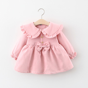 Nouvelle robe décontractée pour bébé fille de 1 an, design mignon pour l'automne, à prix avantageux - Product Image 3