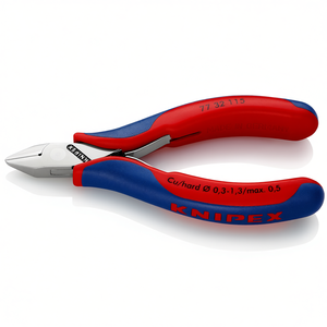 คีมตัดข้างสำหรับงานอิเล็กทรอนิกส์ 77 32 115 คิว สำหรับตัดลวดแข็ง 0.3-1.3 มม. สูงสุด 0.5 มม. - Product Image 1