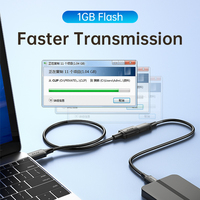 Cable de Extensión USB 3.0 Jasoz con Blindaje Trenzado, Cubierta de PVC, Conectores AM a AF para Uso en Computadoras - Modelo D114