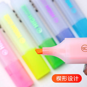 Stylos marqueurs de couleur bonbon pour la prise de notes, stylos marqueurs pour étudiants, surlignage coloré et gras, surligneurs coréens frais et légers - Product Image 1