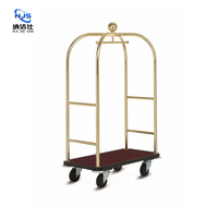 Ensemble complet d'accessoires hôteliers de luxe pour le hall d'hôtel, chariot à bagages pour les clients de l'hôtel