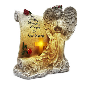 Memorial <strong>Gifts</strong> Garden Angel Statue Sympathy <strong>Gift</strong> with Solar Led Light Condolence Bereavement <strong>Remembrance</strong> <strong>Gifts</strong> Cemetery - Product Image 1