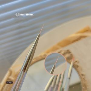 مجموعة فرش هوائية لطلاء جل بالأشعة فوق البنفسجية فرش بطانة أظافر للشعر من كولينسكي للاستخدام في الصالونات خطوط مطلية رسم مخطط - Product Image 4