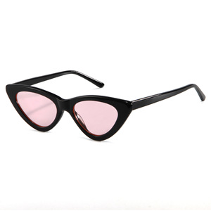 Lunettes de soleil œil de chat en acétate, polarisées TAC UV400, CYRT2017, logo personnalisé, style rétro, pour femmes, vente en gros - Product Image 3