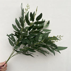C-457 Hojas Largas <span class=keywords><strong>de</strong></span> Eucalipto, Hojas Artificiales <span class=keywords><strong>de</strong></span> Papel, <span class=keywords><strong>Ramas</strong></span> <span class=keywords><strong>de</strong></span> Sauce para Decoración <span class=keywords><strong>de</strong></span> Árboles del Día <span class=keywords><strong>de</strong></span> los Inocentes - Product Image 2