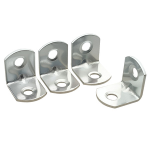Support d'angle en L en acier au carbone zingué, connecteurs à 90 degrés pour support d'étagère de meubles - Product Image 5