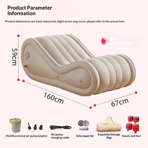Sofá <span class=keywords><strong>Sexual</strong></span> Inflable para Parejas, Sofá Cama con Inflado Automático Modelo XY-806 para Relaciones Sexuales - Product Image 4