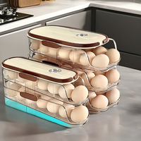 Boîte de conservation des œufs rectangulaire en plastique transparent avec couvercle pour un accès facile, de qualité alimentaire, empilable, pour conserver la fraîcheur