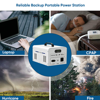 Système solaire portable rechargeable silencieux de grande capacité 500W 1000Wh tout-en-un avec batterie Lifepo4 pour la maison