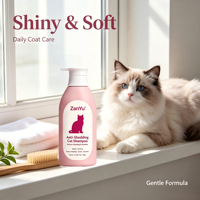 Shampooing Doux et Nourrissant Anti-Chute pour Chats et Chiens Marque Blanche – Formule Réduit la Perte de Poils, Nettoyage en Profondeur pour un Pelage Sain