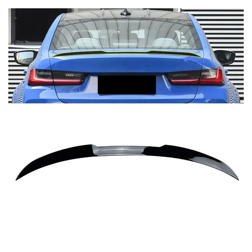 Spoiler sul tetto del bagagliaio posteriore per BMW serie 3 G20 M3 stile 2019 + Spoiler posteriore del paraurti G20 alettone