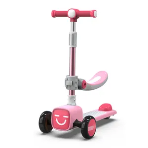 Cheap Wholesale Christmas Gift Girl Baby Ride On Toy New Fun Factory 3 Three Wheels Kick Toy Children Kids Scooters for Sale