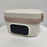 Kotak Makan Siang Termal Stainless Steel Tanpa Kabel Portabel Bertenaga Baterai 650ML 8800mAh Terbaru untuk Bayi