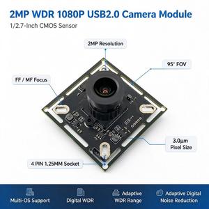 Módulo de Cámara OEMODM PS5268 WDR 2MP 1080P 30fps USB2.0 OTG 95 °   DFOV 85dB Rango Dinámico MJPG YUV2 para Control de Acceso en Exteriores - Product Image 1