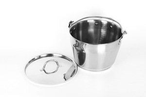 6L Stainless Steel <strong>Jam</strong> Making <strong>Pans</strong> 24cm Maslin <strong>Pan</strong> with Lid - Product Image 4