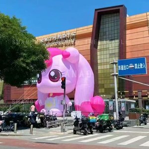 Inflatable màu hồng cô gái Inflatable teenieping Inflatable phim hoạt hình cô gái cho quảng cáo trang trí đường phố - Product Image 6