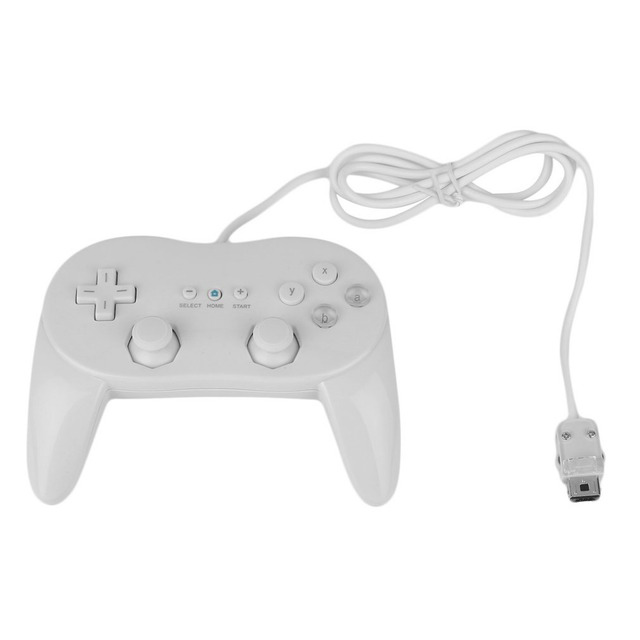 For Nintendo Wii Classic Pro Controller Gamepad Second Generation Wired Game Joystick for Wii Classic Console