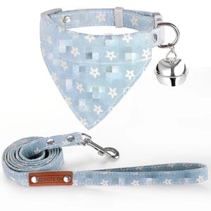 Correa y Collar de Perro de Lujo Personalizados, Ecológicos, de Poliéster Reciclado a Cuadros - Product Image 6