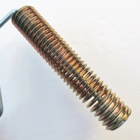 Brosse à rouleaux industrielle en alliage d'aluminium avec poils en fil d'acier et manche en ABS pour laminage à bulles