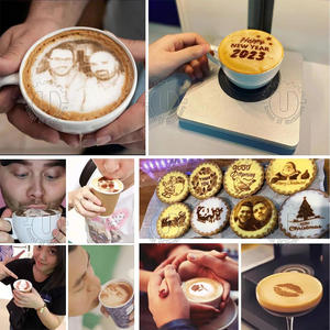 Imprimante électrique numérique 3D comestible pour selfie photo Macarons gâteau chocolat Capuchino Latte Art machine d'impression à jet d'encre <span class=keywords><strong>café</strong></span> - Product Image 2