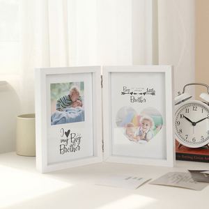 Cadre photo double, triple et quadruple pliable de style nordique, noir et blanc, 6 pouces et 7 pouces - Product Image 3