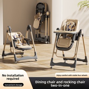 <span class=keywords><strong>Silla</strong></span> de Comedor Mecedora para Bebés Dos en Uno, Multifuncional, Plegable, de Plástico, Moderna, Inteligente, con Música, Juego de <span class=keywords><strong>Mesa</strong></span> y <span class=keywords><strong>Silla</strong></span> para Niños - Product Image 2