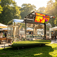 Chariot alimentaire moderne, cuisine complète, remorque alimentaire mobile, camion de crème glacée, chariot à hot-dogs, bar à jus, restaurant mobile, remorque à café et à nourriture
